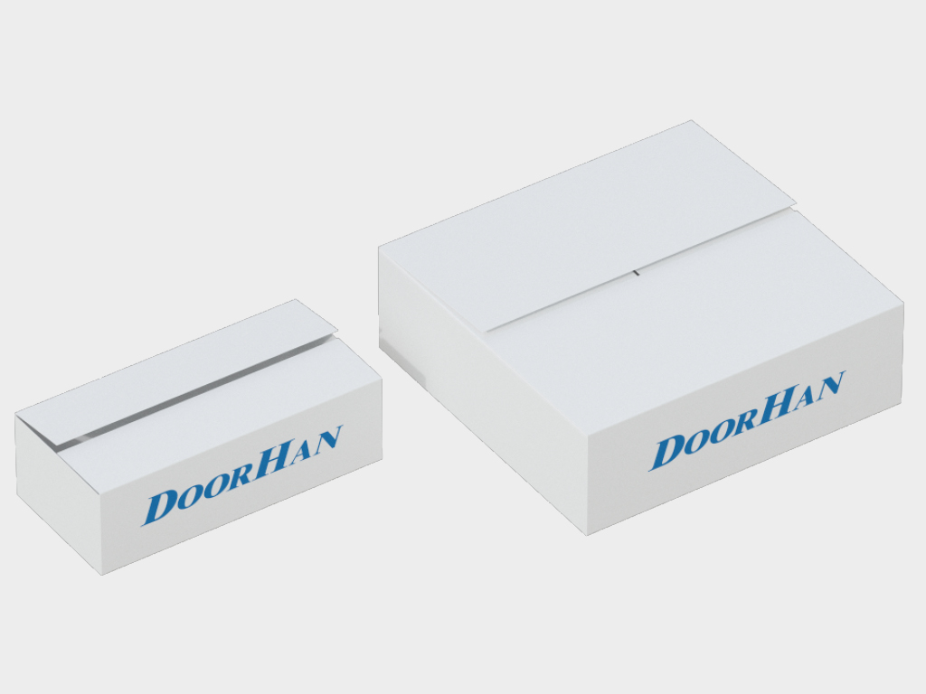 Montaj uchun to‘plam, mahsulot pasporti va montaj bo‘yicha qo‘llanma bilan qadoqlangan quti.